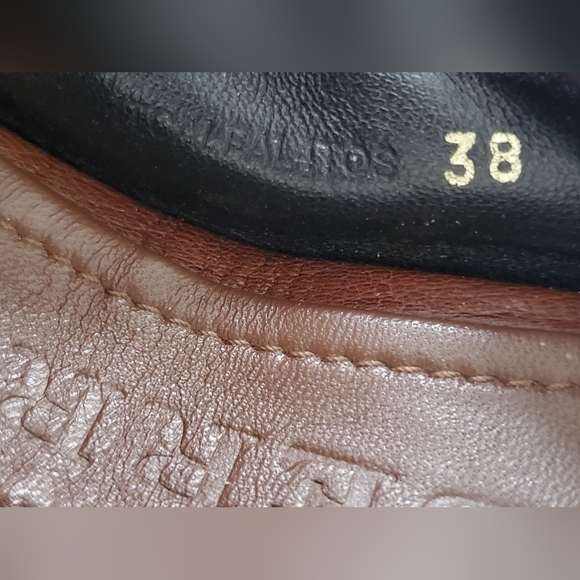 Burberry Brown Nova Check Fabric & Leather Buckle Detail Scrunch Ballet Flats 38 - Picture 10 of 13